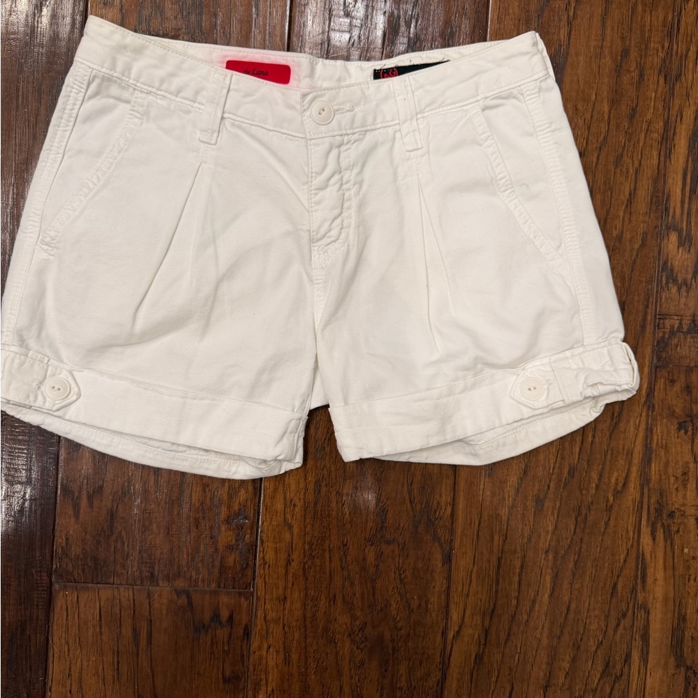 Agolde White Casual Cotton Bermuda Shorts